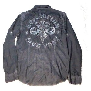 Affliction long sleeve large men’s button up